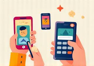 Ilustração de alguém ligando ou digitando uma mensagem